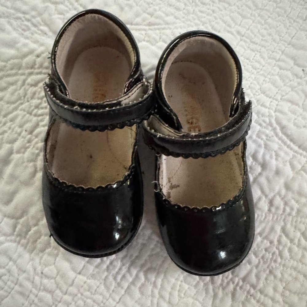 Angels Black Kids Dress Shoes